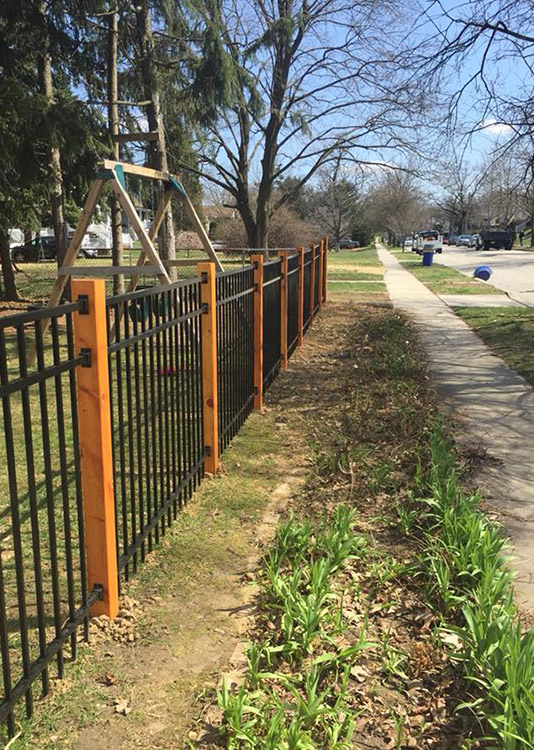 Aluminum Fence example.  The Fence Guy